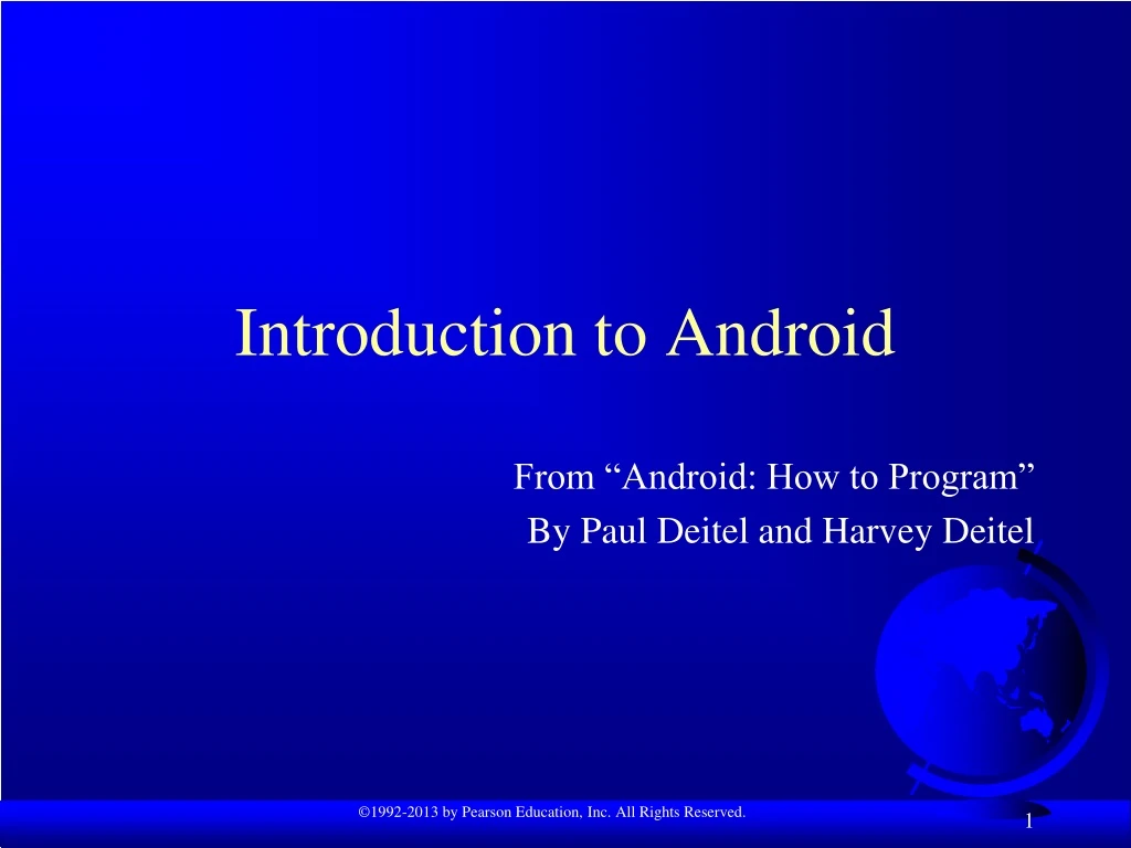 introduction to android