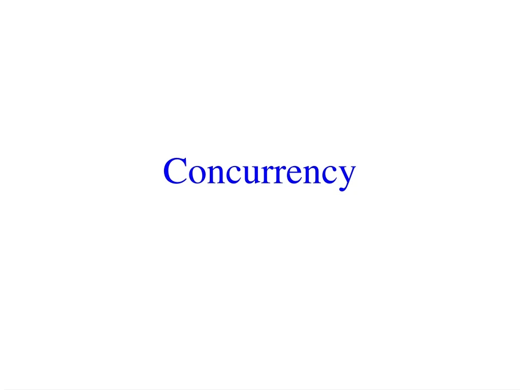 concurrency