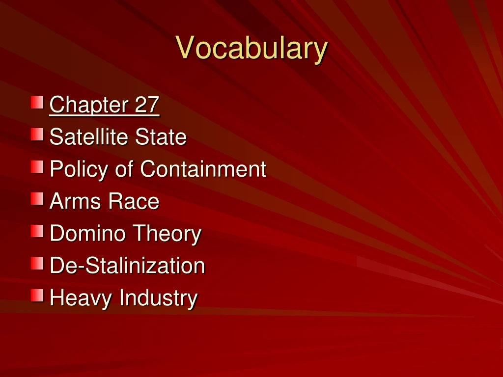 vocabulary