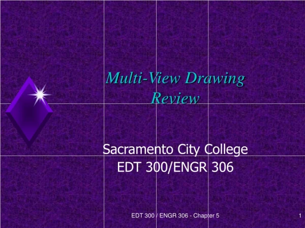 Multi-View Drawing  Review