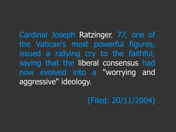The Pope’s parrot in the attack on  the Enlightenment