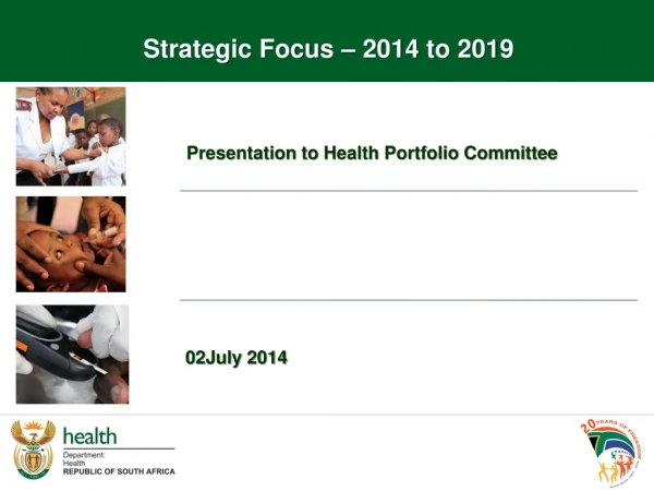 Presentation  to  Health Portfolio Committee