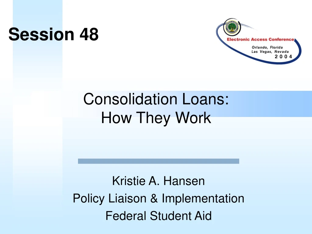 consolidation loans how they work