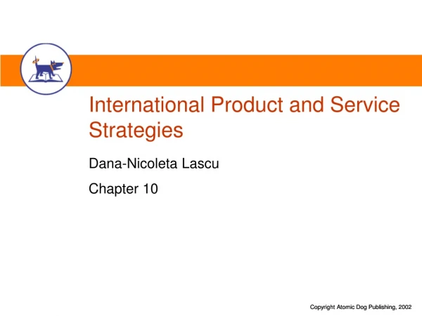 International Product and Service Strategies
