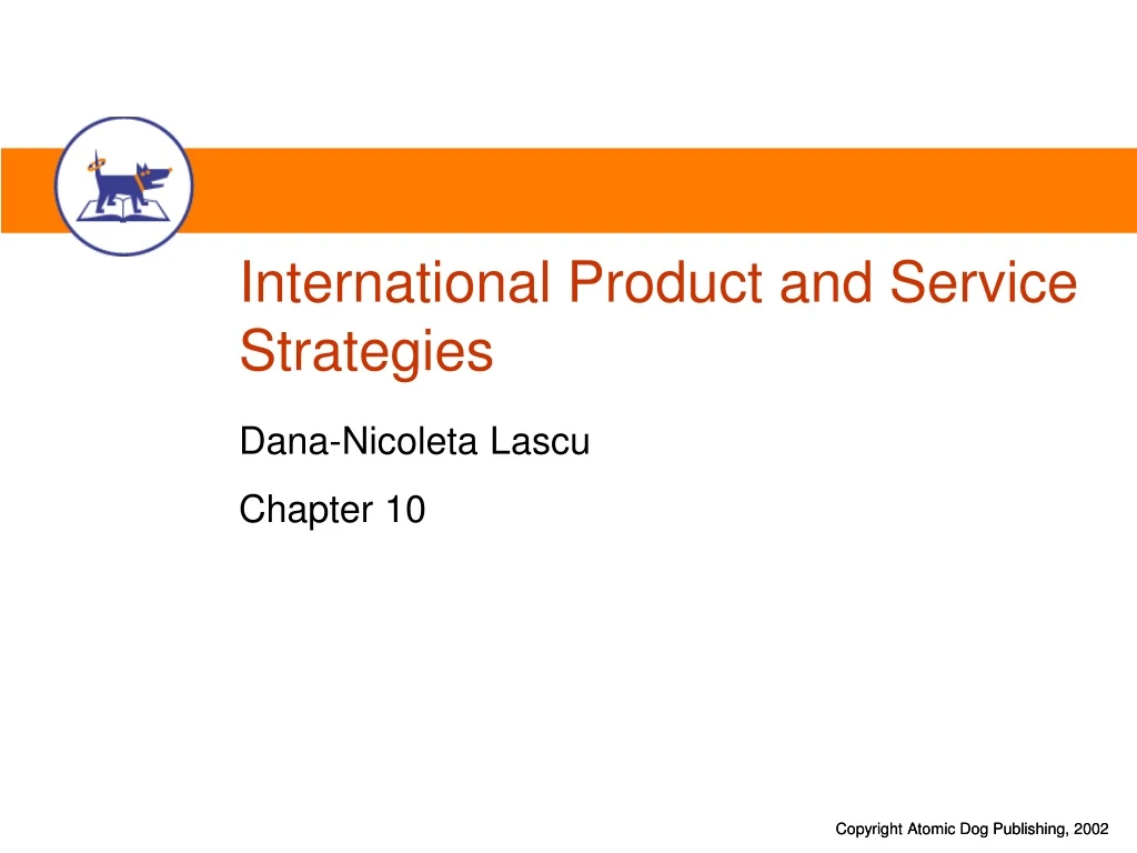 international product and service strategies