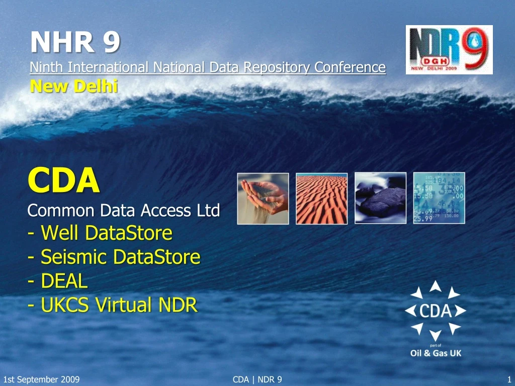 cda common data access ltd well datastore seismic datastore deal ukcs virtual ndr