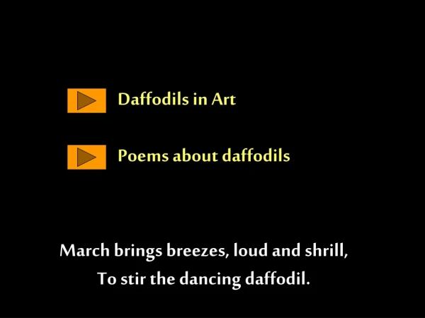 Daffodils in Art Poems about daffodils