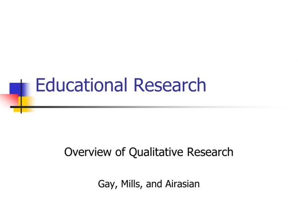 Educational Research