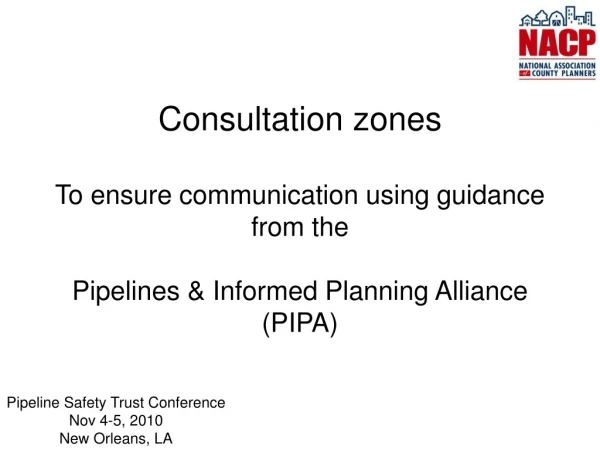 Consultation zones