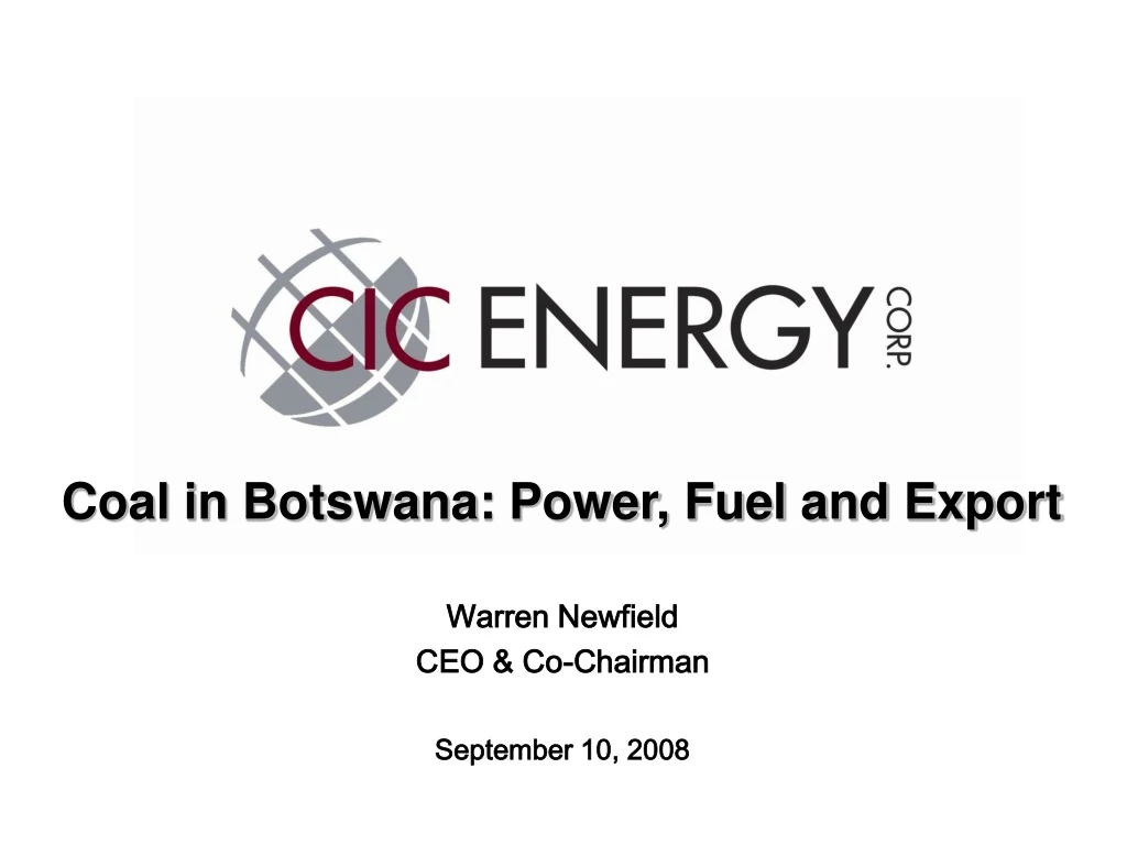 coal in botswana power fuel and export