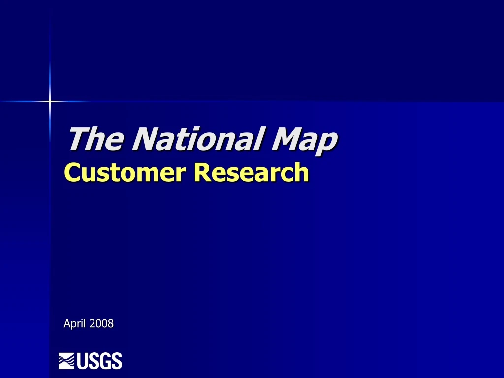 the national map customer research