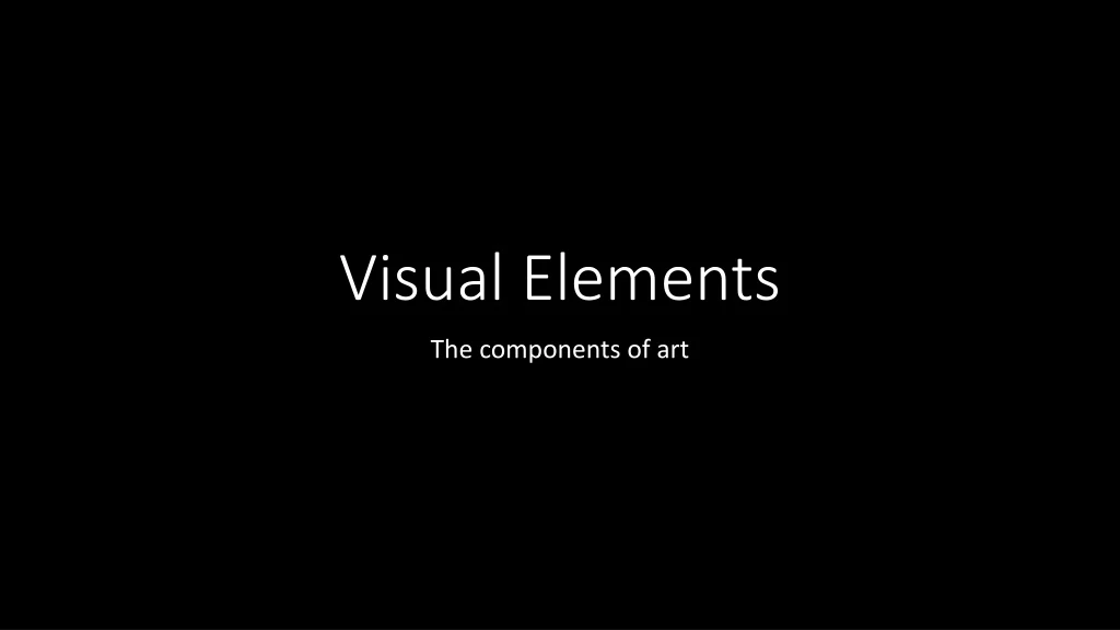 visual elements