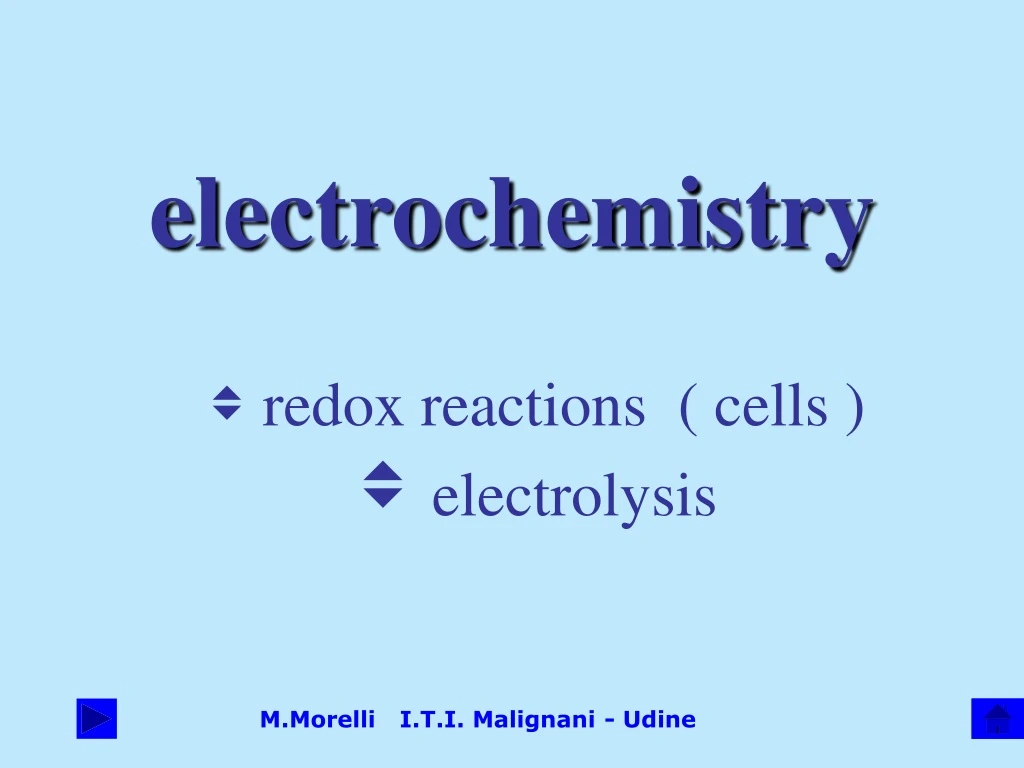 electrochemistry