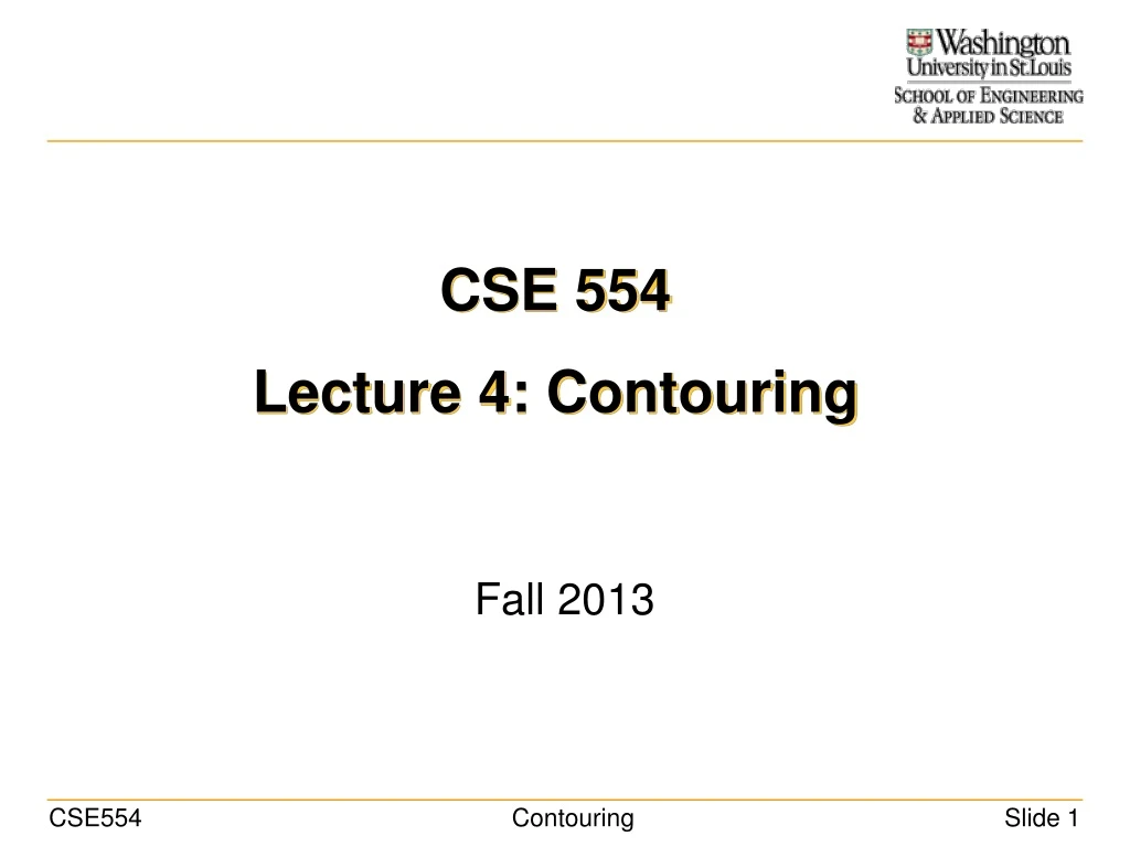 cse 554 lecture 4 contouring