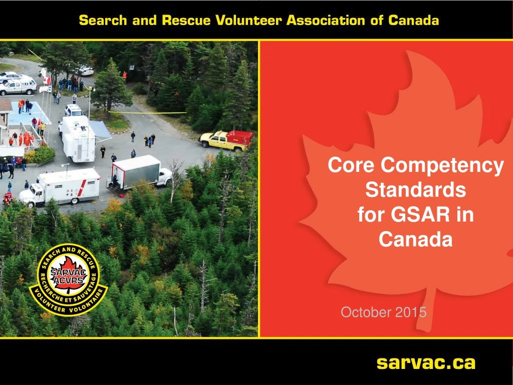 core competency standards for gsar in canada