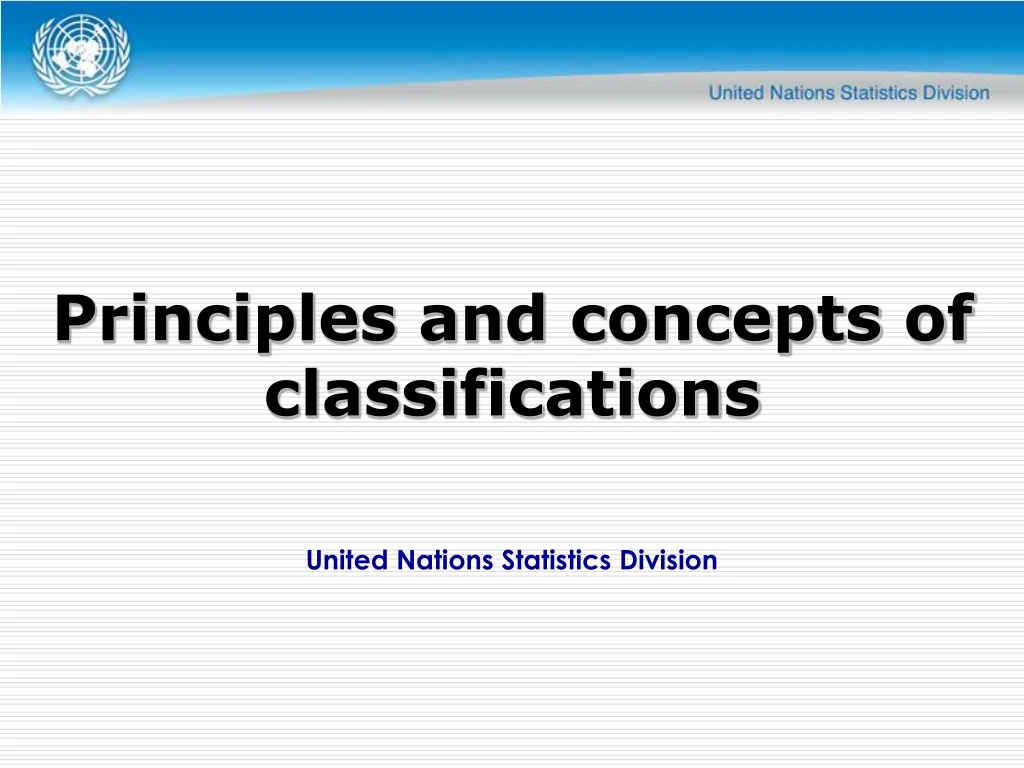 united nations statistics division