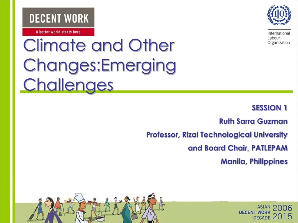 climate and other changes emerging challenges