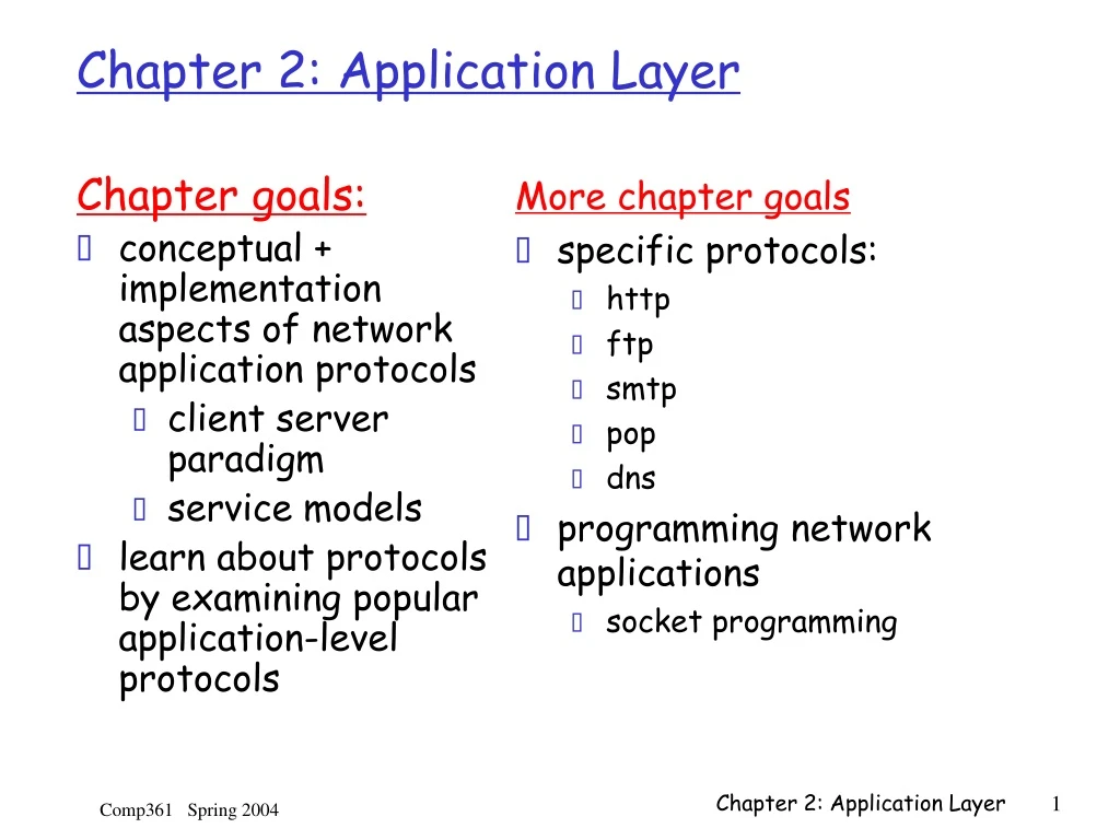 chapter 2 application layer