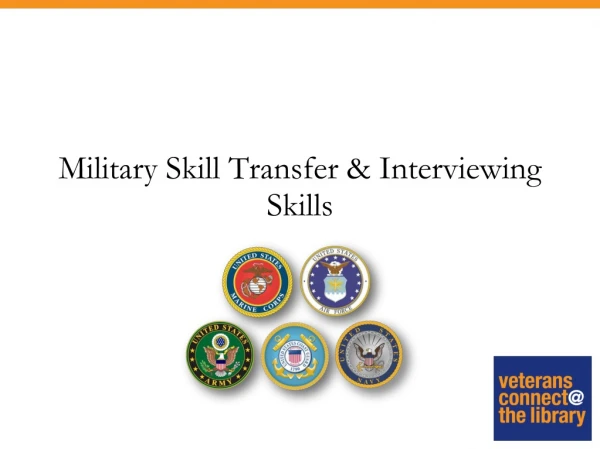 Military Skill Transfer &amp; Interviewing Skills