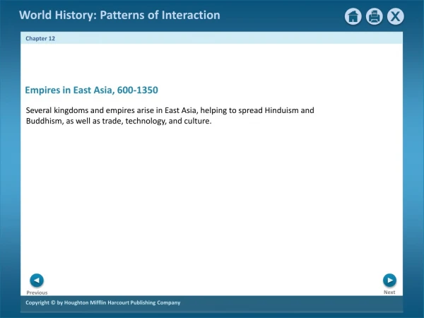 Empires in East Asia, 600-1350