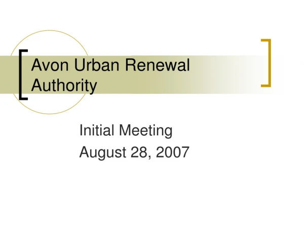 Avon Urban Renewal Authority