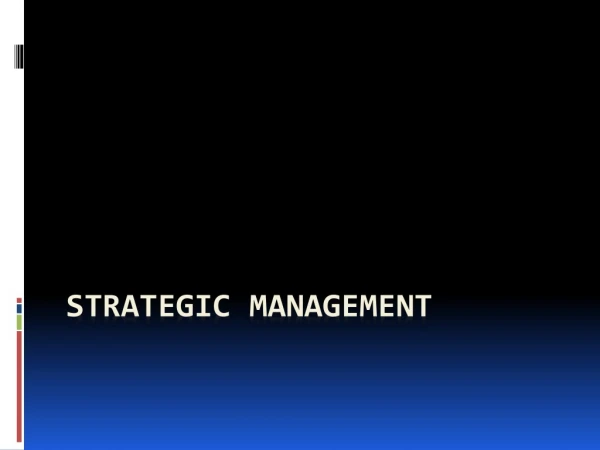 Strategic management
