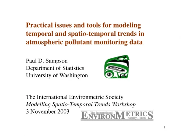 Our experience in analysis of trends in atmospheric pollutants