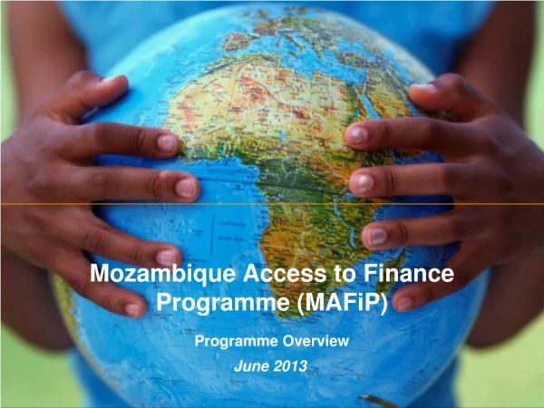 Mozambique Access to Finance Programme (MAFiP)