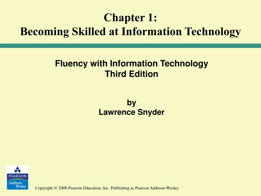 chapter 1 becoming skilled at information