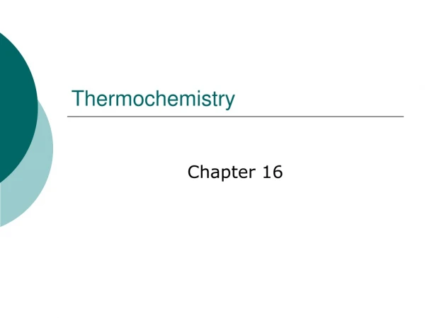 Thermochemistry