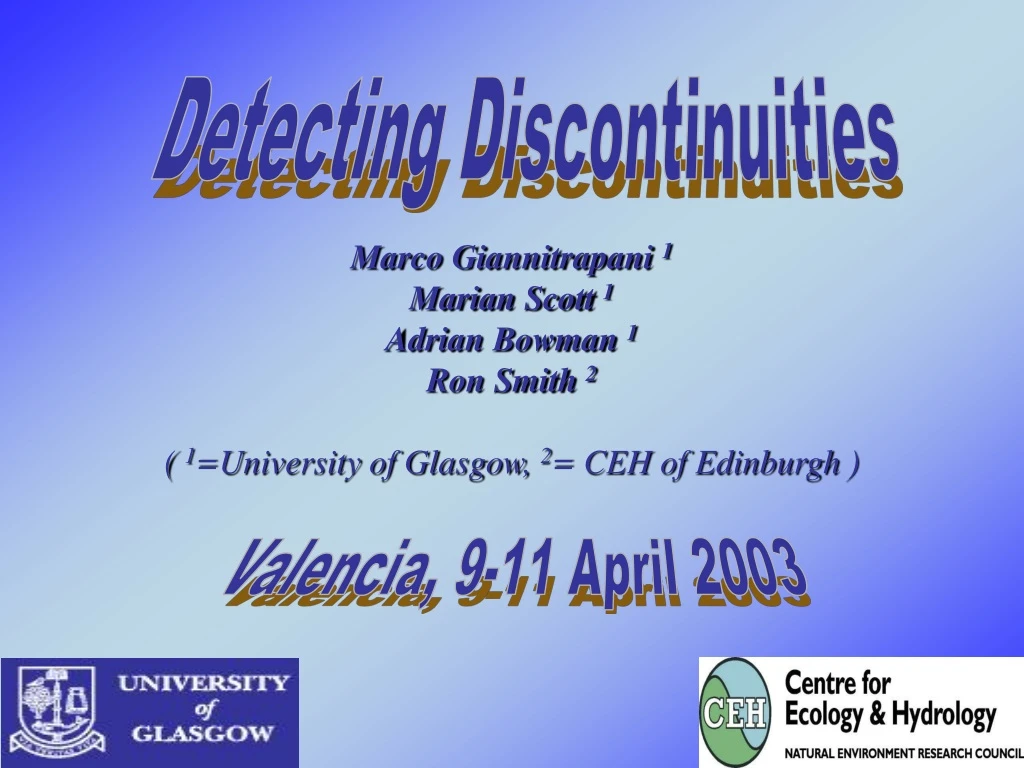 detecting discontinuities