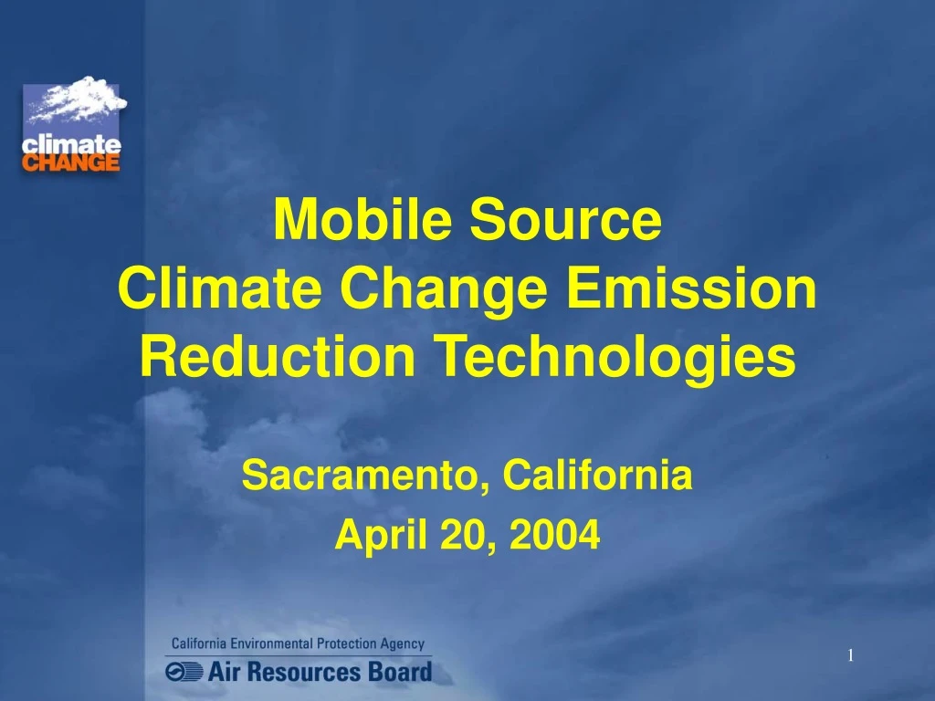 mobile source climate change emission reduction technologies