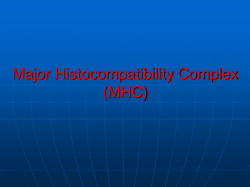 major histocompatibility complex mhc