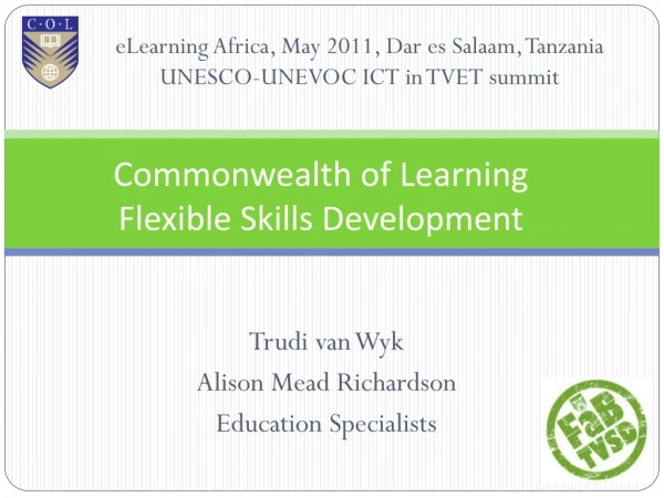 Commonwealth of Learning Flexible Skills Development