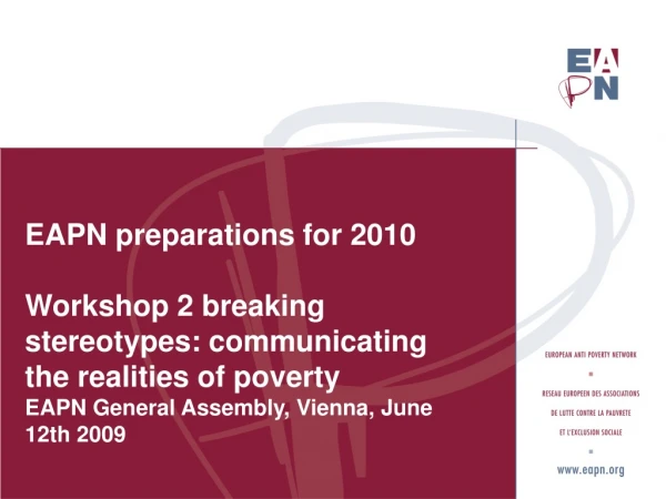 EAPN p reparations for 2010