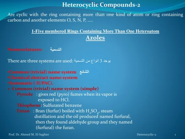 Heterocyclic Compounds-2
