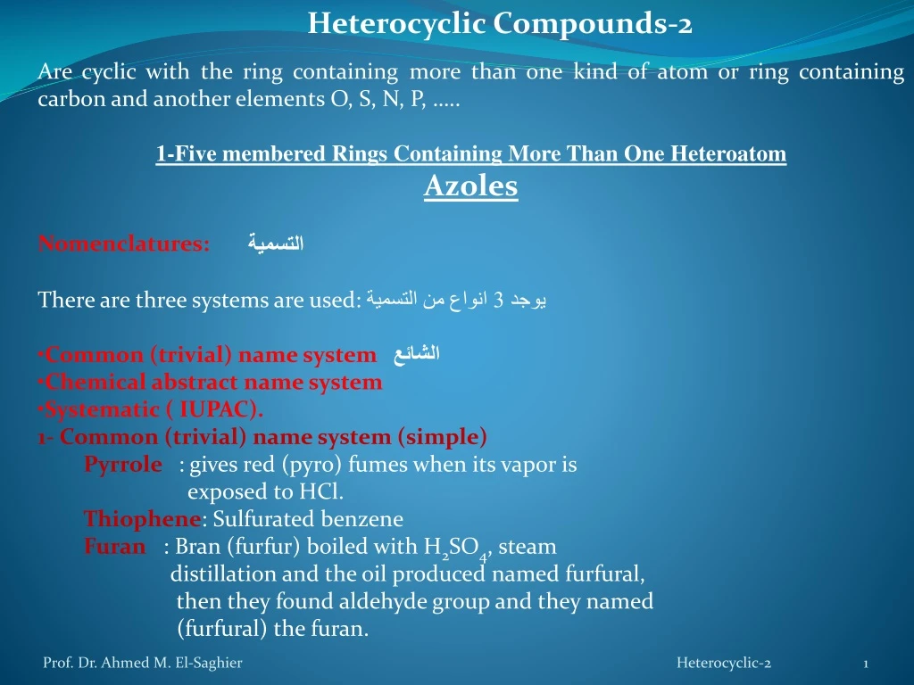 heterocyclic compounds 2