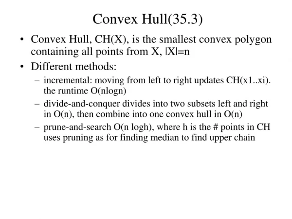 Convex Hull (35.3)
