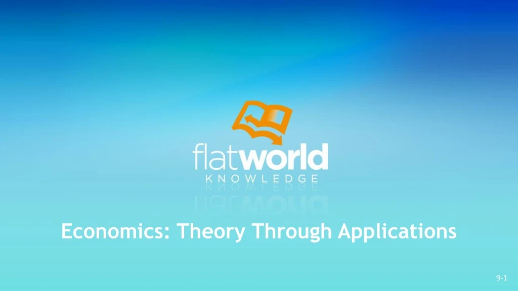 economics theory through applications
