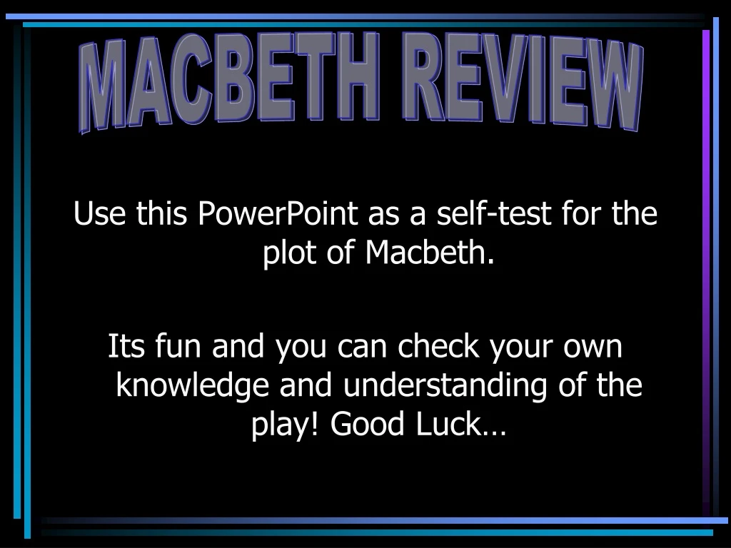 macbeth review