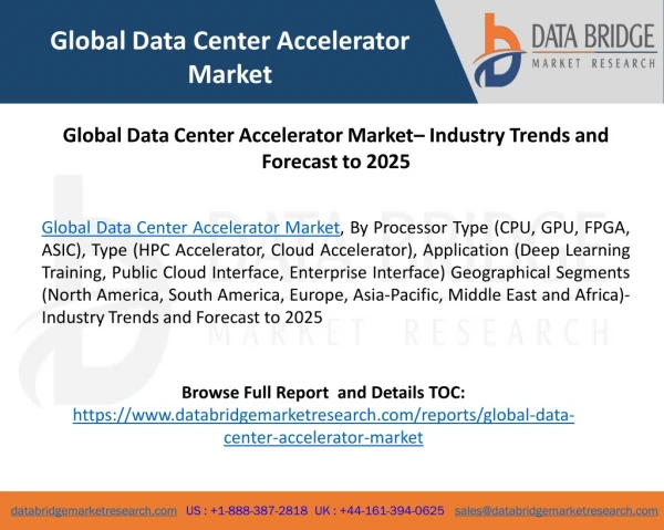 Global Data Center Accelerator Market– Industry Trends and Forecast to 2025
