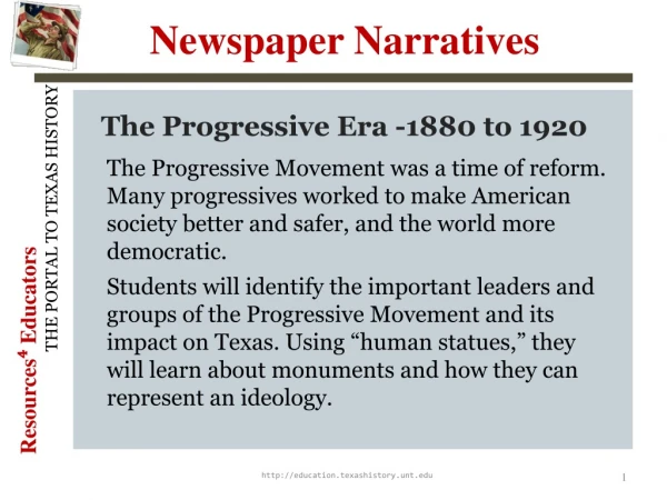 The Progressive Era -1880 to 1920