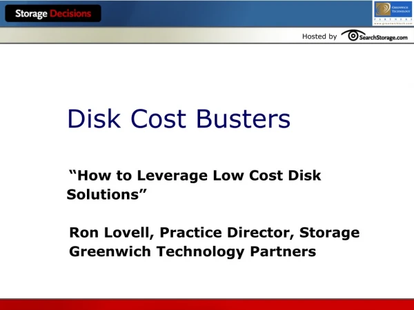 Disk Cost Busters