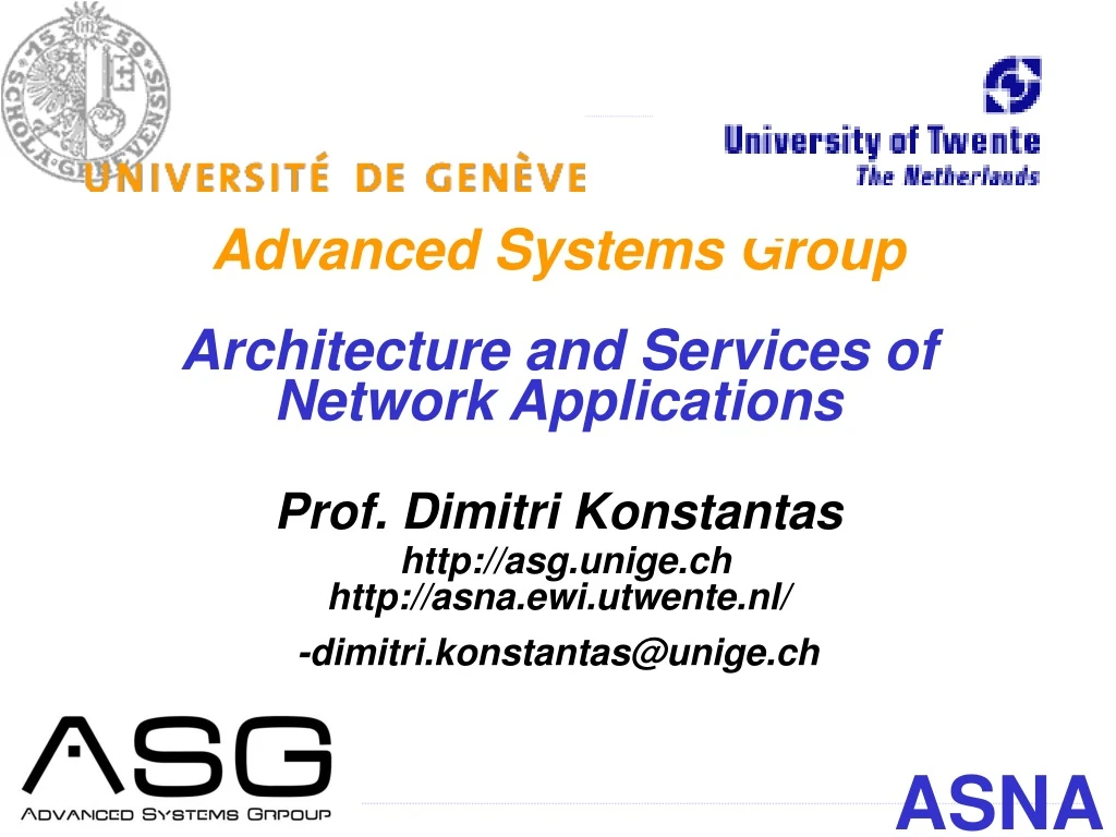 advanced systems group architecture and services