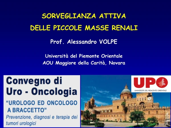 Prof. Alessandro VOLPE Università del Piemonte Orientale AOU Maggiore della Carità, Novara