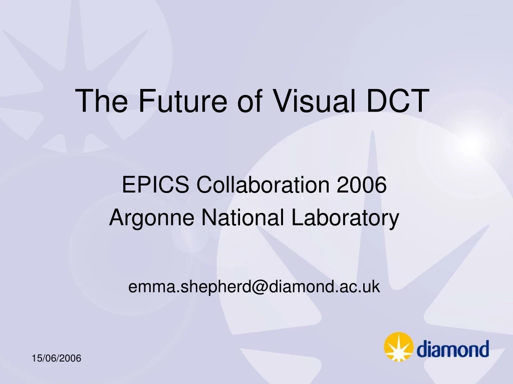 the future of visual dct