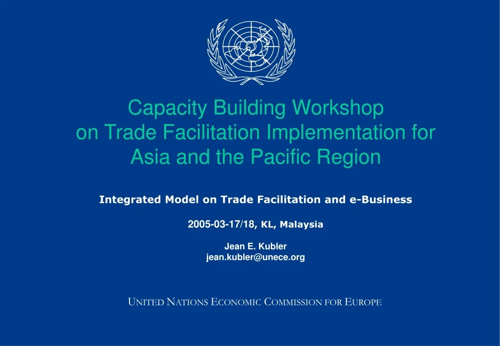 capacity building workshop on trade facilitation