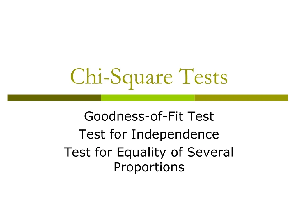 chi square tests