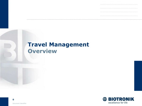 Travel Management Overview