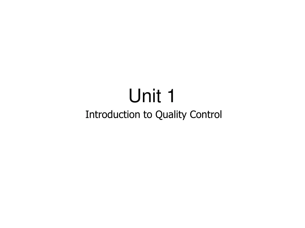 unit 1